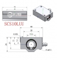 SCS10LUU直线轴承尺寸箱式直线轴承图纸