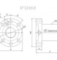 SFS01610-2.8滚珠丝杆螺母TBI品牌南京哈宁现货供应