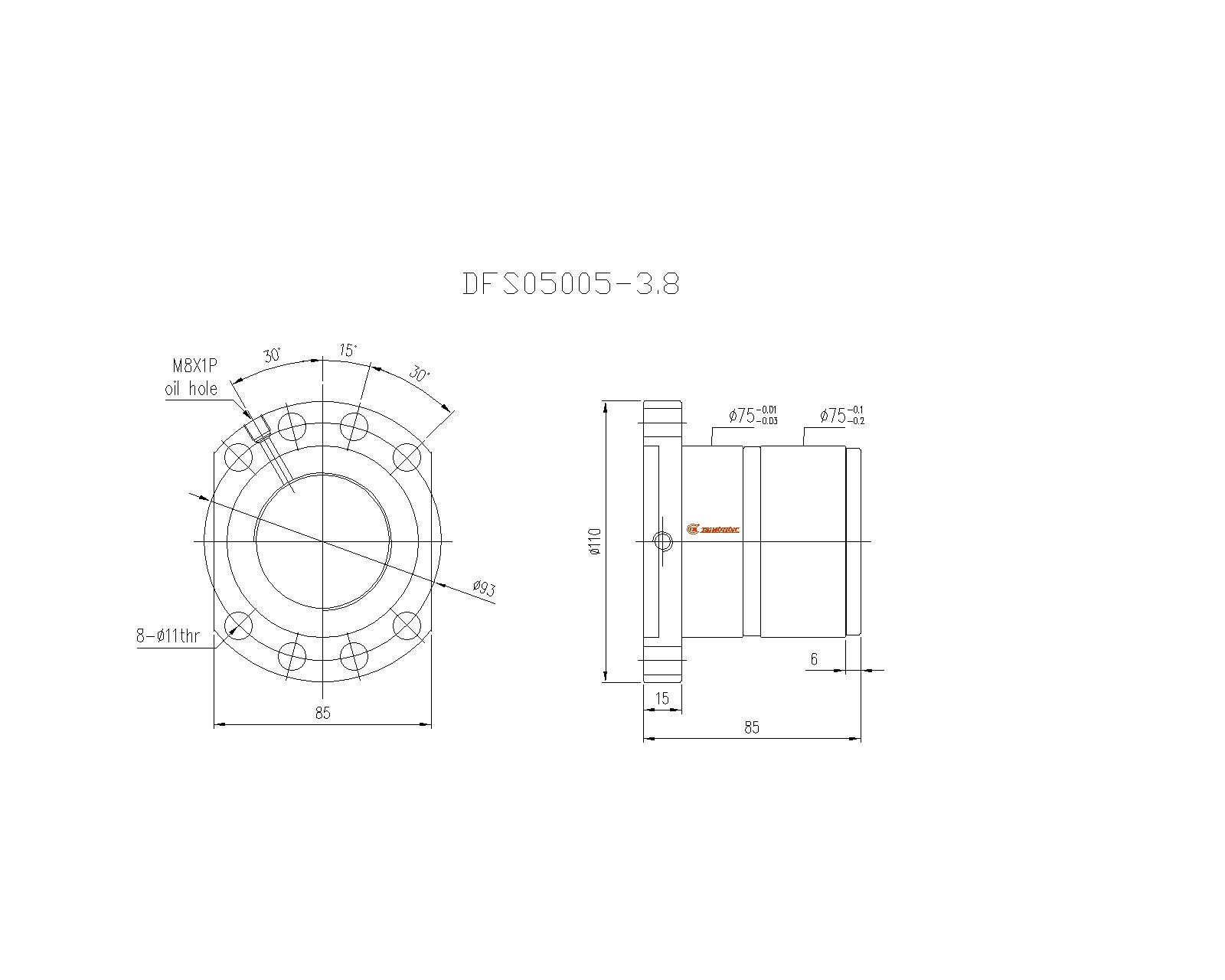 DFS05005-3.8滚珠丝杆螺母TBI品牌南京哈宁现货供应.jpg