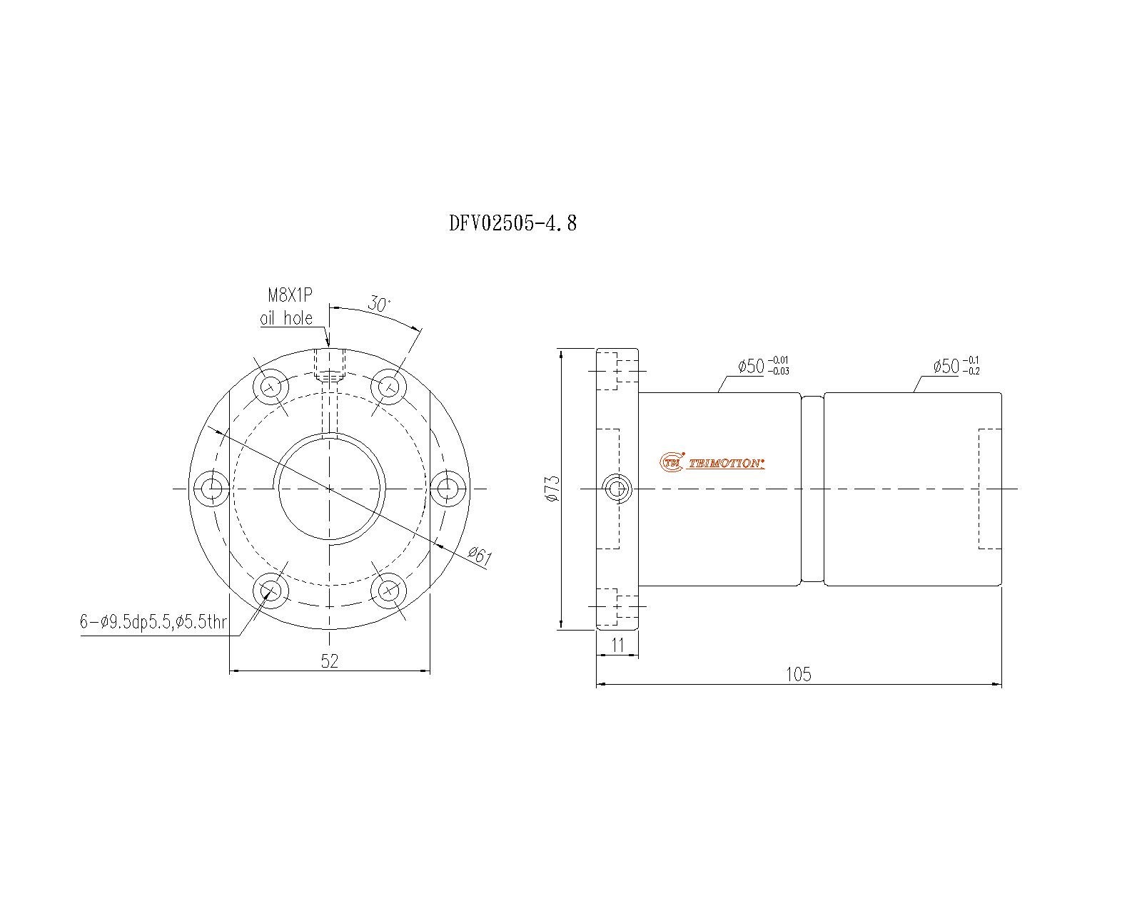 DFV02505-4.8滚珠丝杆螺母TBI品牌南京哈宁现货供应.jpg