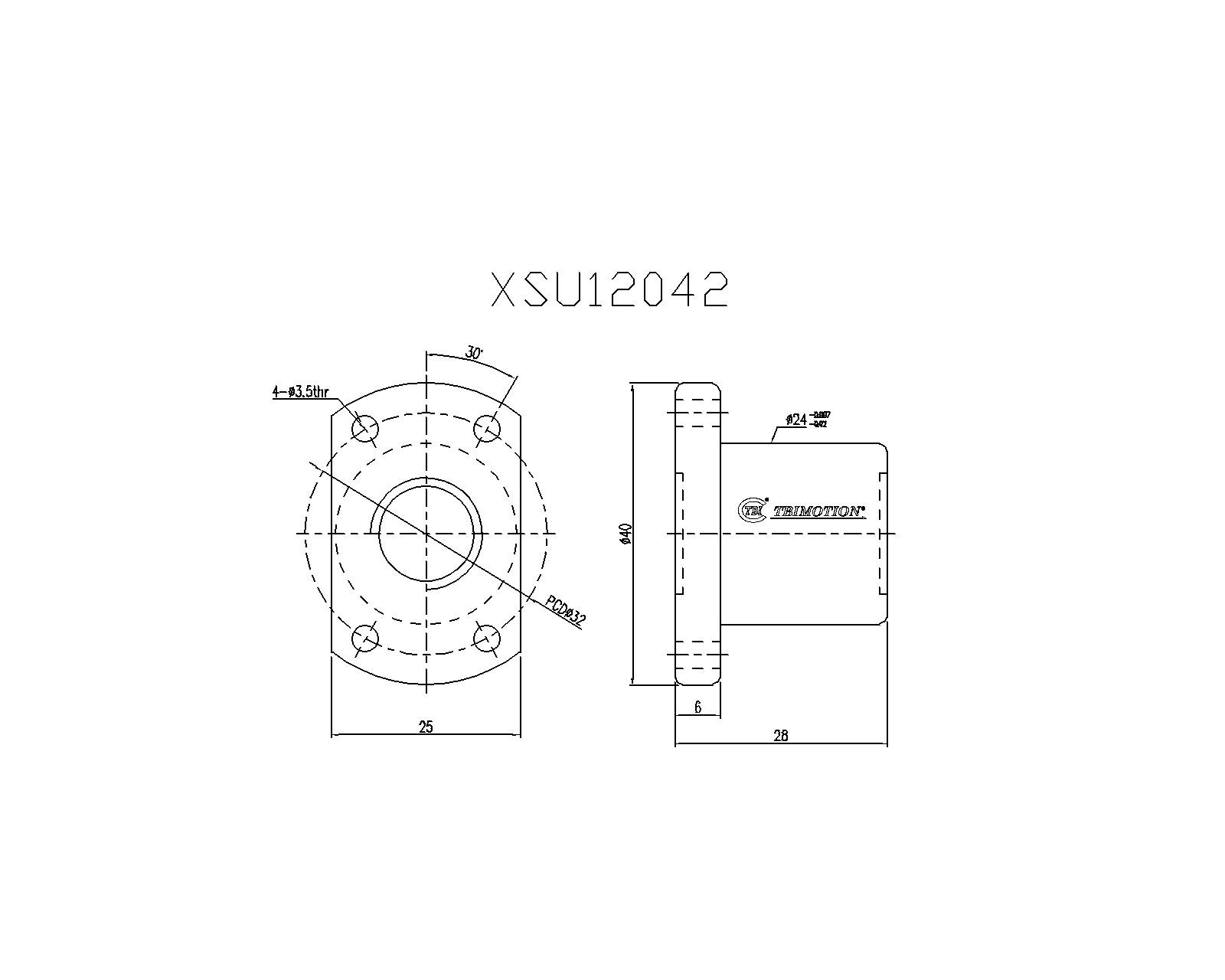 XSUR01204T3D滚珠丝杆螺母TBI品牌南京哈宁现货供应.jpg