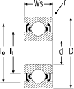 Metric series miniature ball bearings